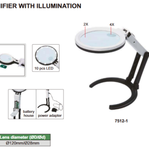 INSIZE Salokāms palielinātājs ar apgaismojumu (trīs veidu)