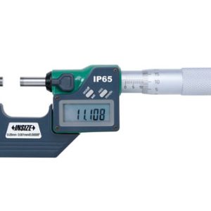 INSIZE Metriskais digitālais ārējais mikrometrs 0-25mm