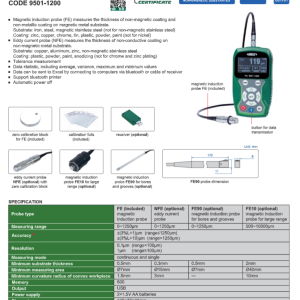 INSIZE pārklājuma biezuma mērītājs